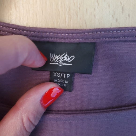 Mossimo Purple Mini Dress W/ Ruffle - Picture 4 of 4